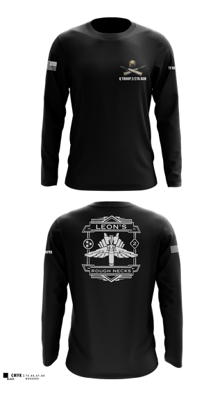 Long Sleeve Performance Shirt, Q TROOP 2/278 ACR, National Guard, Teamtime, Team time, sublimation, custom sports apparel, team uniforms, spirit wear, spiritwear, sports uniforms, custom shirts, team store, custom team store, fundraiser sports, apparel fundraiser