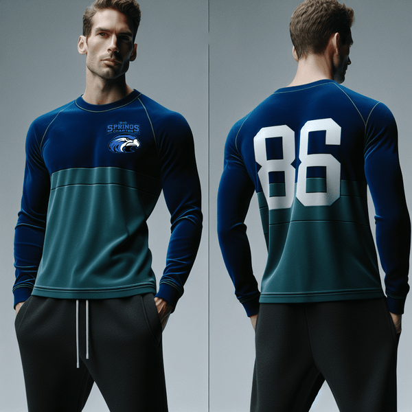 Long Sleeve Performance Shirt, Big Springs Charter School Football, Football, Teamtime, Team time, sublimation, custom sports apparel, team uniforms, spirit wear, spiritwear, sports uniforms, custom shirts, team store, custom team store, fundraiser sports, apparel fundraiser