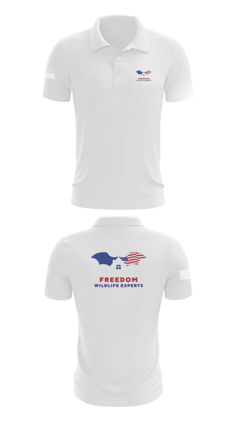 Short Sleeve Performance Polo, FREEDOM WILDLIFE EXPERTS, , Teamtime, Team time, sublimation, custom sports apparel, team uniforms, spirit wear, spiritwear, sports uniforms, custom shirts, team store, custom team store, fundraiser sports, apparel fundraiser
