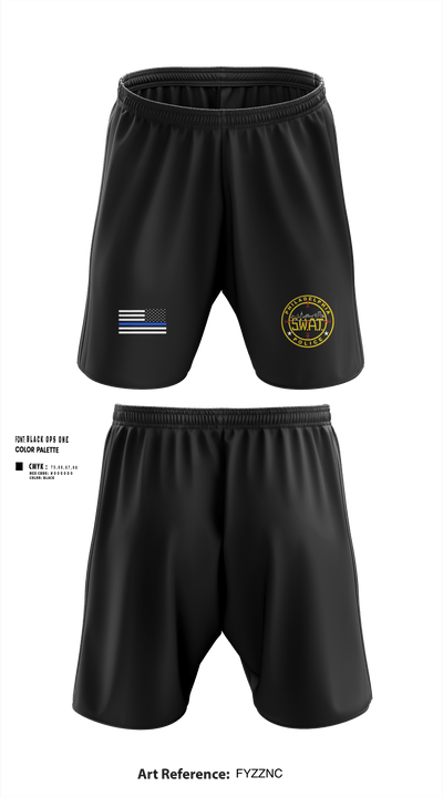 Philadlphia SWAT 77072311 Athletic Shorts With Pockets - 27
