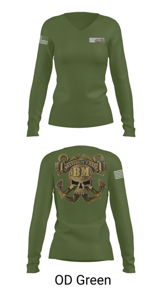 Womens Long Sleeve Vneck Shirt, OD01, , Teamtime, Team time, sublimation, custom sports apparel, team uniforms, spirit wear, spiritwear, sports uniforms, custom shirts, team store, custom team store, fundraiser sports, apparel fundraiser