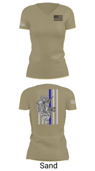 Womens Short Sleeve Vneck Shirt, 904th MP Det Military Working Dog, Army, Teamtime, Team time, sublimation, custom sports apparel, team uniforms, spirit wear, spiritwear, sports uniforms, custom shirts, team store, custom team store, fundraiser sports, apparel fundraiser