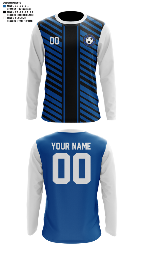 Long Sleeve Performance Shirt, Springfield United, Men's Soccer, Teamtime, Team time, sublimation, custom sports apparel, team uniforms, spirit wear, spiritwear, sports uniforms, custom shirts, team store, custom team store, fundraiser sports, apparel fundraiser