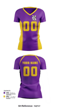 Reynoldsburg Volleyball 9804272 Women's Short Sleeve V-neck Shirt - 134