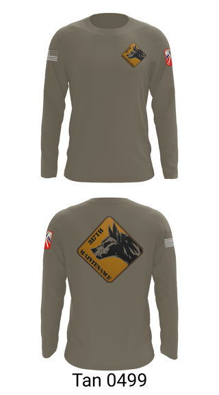 Long Sleeve Performance Shirt, 317th support maintenance company, Army, Teamtime, Team time, sublimation, custom sports apparel, team uniforms, spirit wear, spiritwear, sports uniforms, custom shirts, team store, custom team store, fundraiser sports, apparel fundraiser