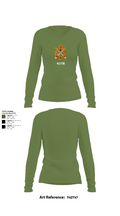 411TH 46316966 Women's Long Sleeve V-neck Shirt - 42