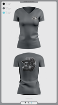 C.A.R.S 53983593 Women's Short Sleeve V-neck Shirt - 2