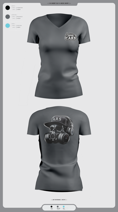 C.A.R.S 53983593 Women's Short Sleeve V-neck Shirt - 2