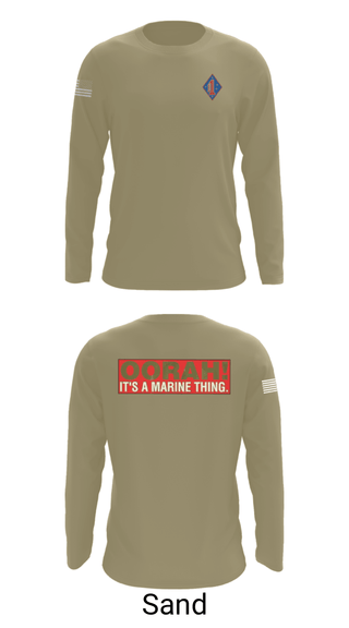 Long Sleeve Performance Shirt, 1st Marine Regiment, Marines, Teamtime, Team time, sublimation, custom sports apparel, team uniforms, spirit wear, spiritwear, sports uniforms, custom shirts, team store, custom team store, fundraiser sports, apparel fundraiser
