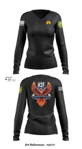 Phoenix H2F 94523826 Women's Long Sleeve V-neck Shirt -1 101