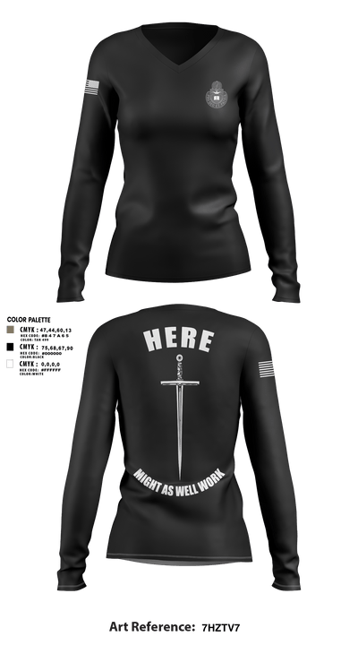 CHBOLC 24-002 45166313 Women's Long Sleeve V-neck Shirt - 31