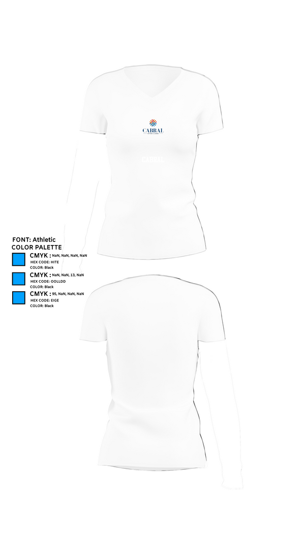 Womens Short Sleeve Vneck Shirt, CABRAL, , Teamtime, Team time, sublimation, custom sports apparel, team uniforms, spirit wear, spiritwear, sports uniforms, custom shirts, team store, custom team store, fundraiser sports, apparel fundraiser