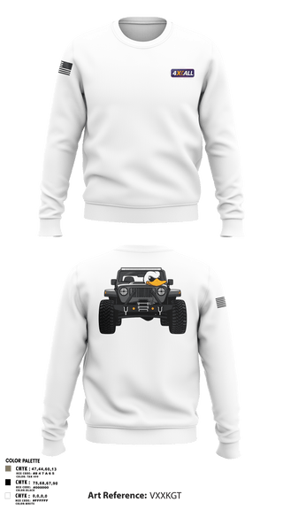 Crew Neck Sweatshirt, 4XALL, Space Force, Teamtime, Team time, sublimation, custom sports apparel, team uniforms, spirit wear, spiritwear, sports uniforms, custom shirts, team store, custom team store, fundraiser sports, apparel fundraiser