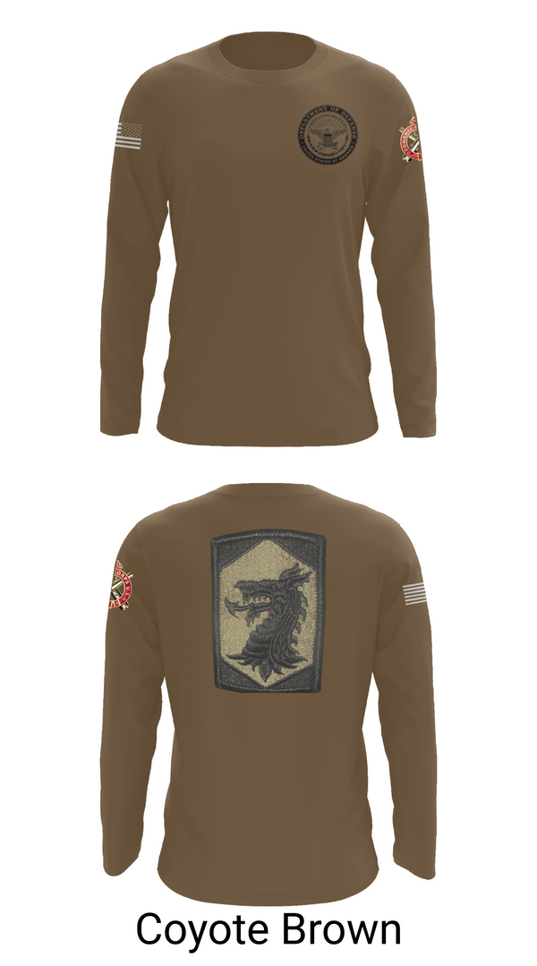 Long Sleeve Performance Shirt, 445 Chemical Company, National Guard, Teamtime, Team time, sublimation, custom sports apparel, team uniforms, spirit wear, spiritwear, sports uniforms, custom shirts, team store, custom team store, fundraiser sports, apparel fundraiser