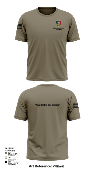 U.S. Army Health Clinic - Baumholder 42265508 Short Sleeve Performance Shirt - 132