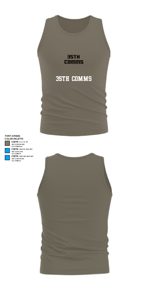Tank Top, 35th COMMS, Air Force, Teamtime, Team time, sublimation, custom sports apparel, team uniforms, spirit wear, spiritwear, sports uniforms, custom shirts, team store, custom team store, fundraiser sports, apparel fundraiser