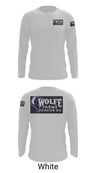 Long Sleeve Performance Shirt, Wolfe FarmsWolfe Farms, , Teamtime, Team time, sublimation, custom sports apparel, team uniforms, spirit wear, spiritwear, sports uniforms, custom shirts, team store, custom team store, fundraiser sports, apparel fundraiser