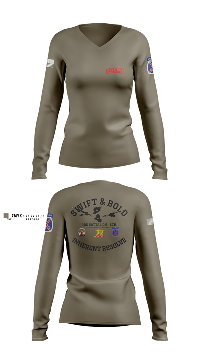 Bravo bulls 90255398 Women's Long Sleeve V-neck Shirt - 5
