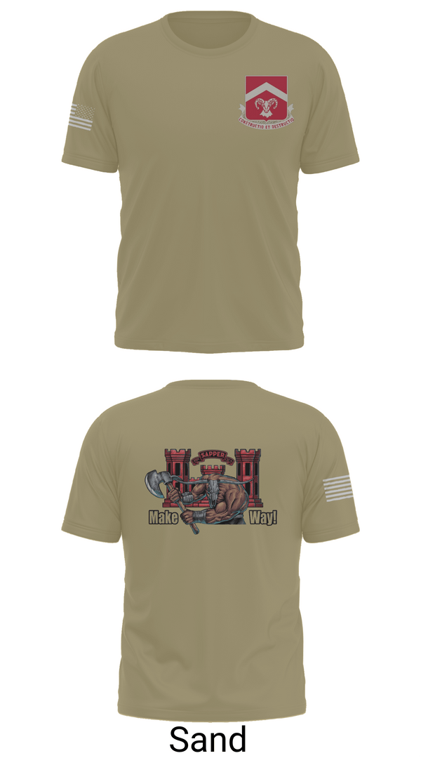 Short Sleeve Performance Shirt, 937th CEC-A, 40th BEB, Army, Teamtime, Team time, sublimation, custom sports apparel, team uniforms, spirit wear, spiritwear, sports uniforms, custom shirts, team store, custom team store, fundraiser sports, apparel fundraiser