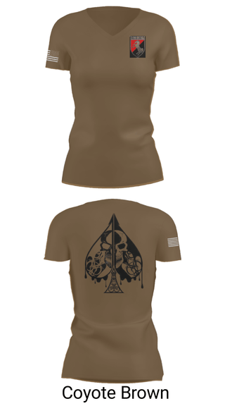 Womens Short Sleeve Vneck Shirt, Dealer Company, 1/11 ACR, Army, Teamtime, Team time, sublimation, custom sports apparel, team uniforms, spirit wear, spiritwear, sports uniforms, custom shirts, team store, custom team store, fundraiser sports, apparel fundraiser