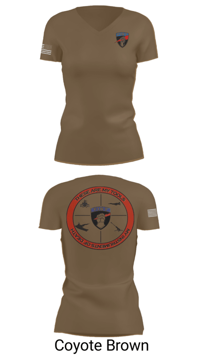 Bravo 1/78th FA 82804749 Women's Short Sleeve V-neck Shirt - 8