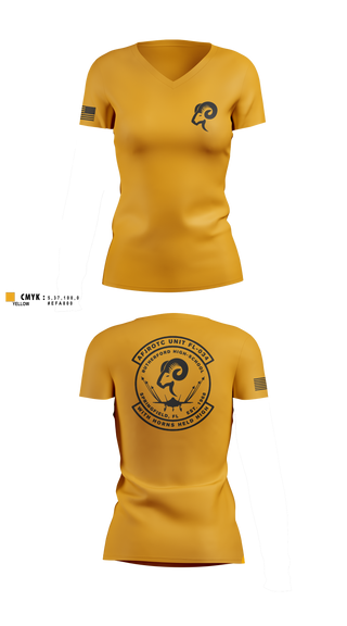 Womens Short Sleeve Vneck Shirt, AFJROTC FL-034, Air Force, Teamtime, Team time, sublimation, custom sports apparel, team uniforms, spirit wear, spiritwear, sports uniforms, custom shirts, team store, custom team store, fundraiser sports, apparel fundraiser