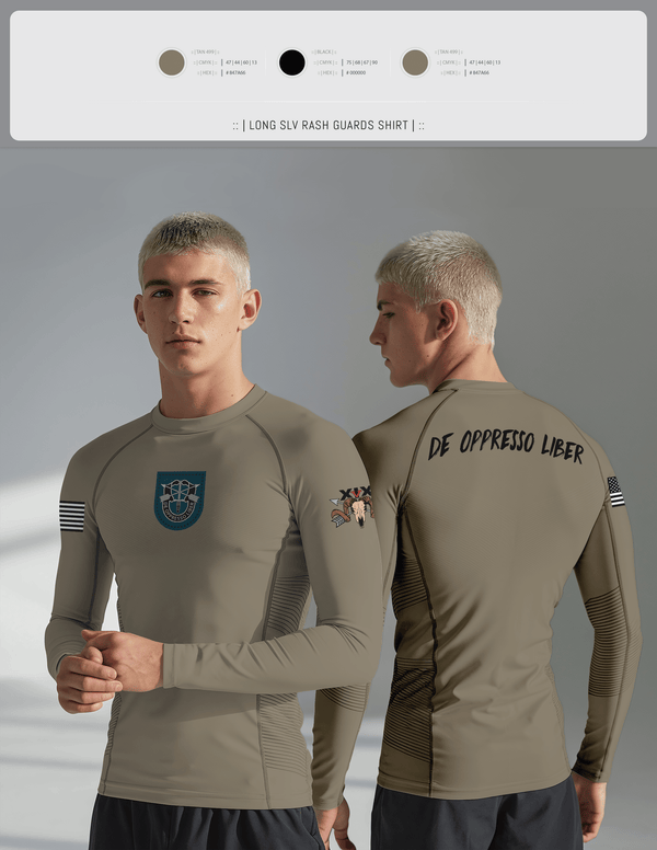Long Sleeve Rash Guard Shirt, 5/19th SFG, National Guard, Teamtime, Team time, sublimation, custom sports apparel, team uniforms, spirit wear, spiritwear, sports uniforms, custom shirts, team store, custom team store, fundraiser sports, apparel fundraiser