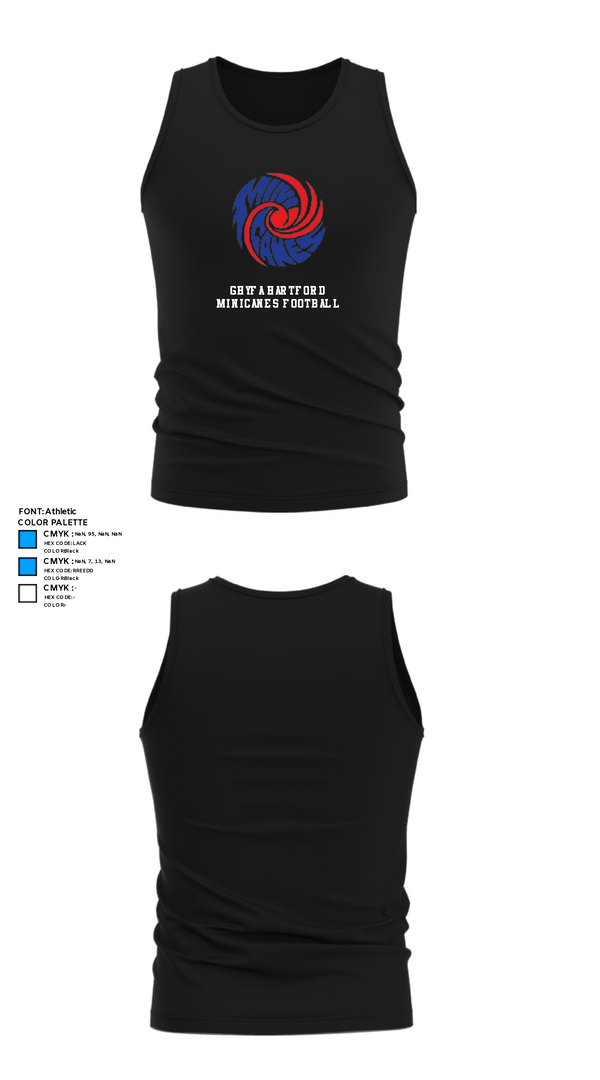 Tank Top, GHYFA Hartford Minicanes Football, Football, Teamtime, Team time, sublimation, custom sports apparel, team uniforms, spirit wear, spiritwear, sports uniforms, custom shirts, team store, custom team store, fundraiser sports, apparel fundraiser