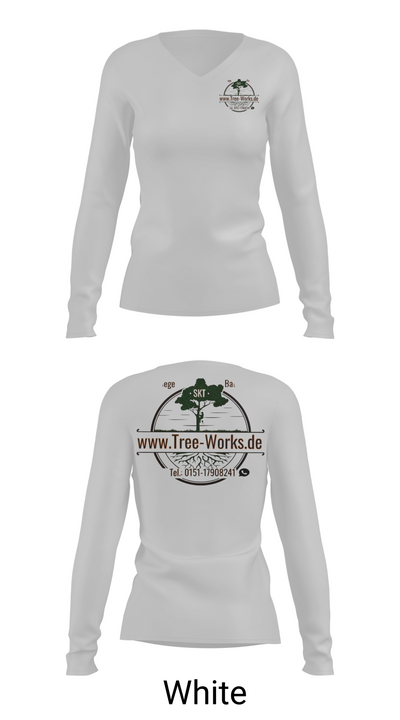 www.Tree-Works.de 32054649 Women's Long Sleeve V-neck Shirt - 16