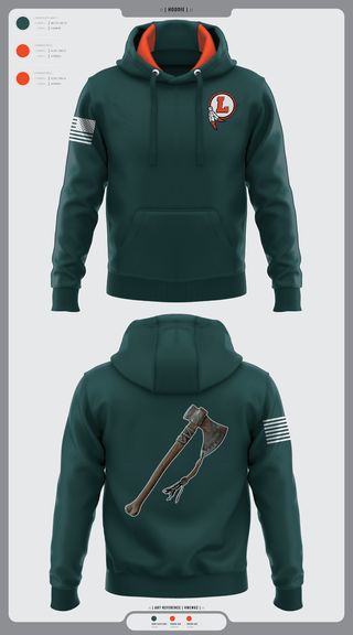 Hoodie, Loudon NJROTC, Navy, Teamtime, Team time, sublimation, custom sports apparel, team uniforms, spirit wear, spiritwear, sports uniforms, custom shirts, team store, custom team store, fundraiser sports, apparel fundraiser