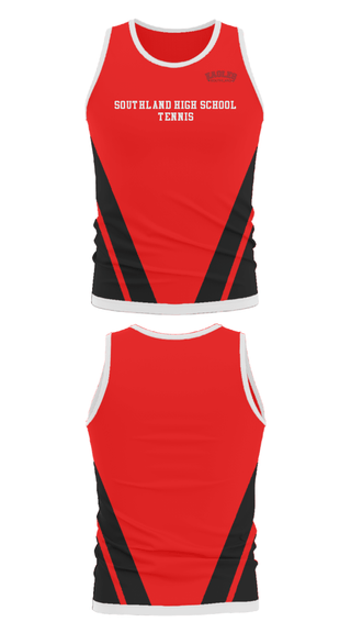 Tank Top, Southland High School Tennis, Tennis, Teamtime, Team time, sublimation, custom sports apparel, team uniforms, spirit wear, spiritwear, sports uniforms, custom shirts, team store, custom team store, fundraiser sports, apparel fundraiser