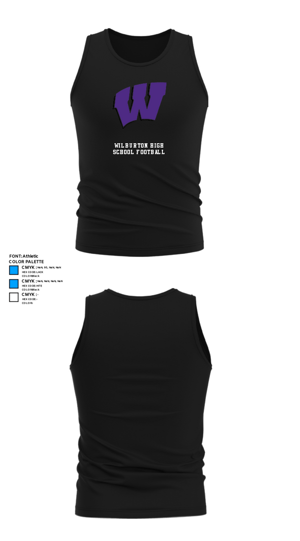 Tank Top, Wilburton High School Football, Football, Teamtime, Team time, sublimation, custom sports apparel, team uniforms, spirit wear, spiritwear, sports uniforms, custom shirts, team store, custom team store, fundraiser sports, apparel fundraiser