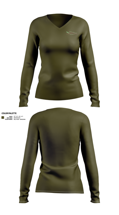 Tochi’s Landscaping 92511060 Women's Long Sleeve V-neck Shirt - 41