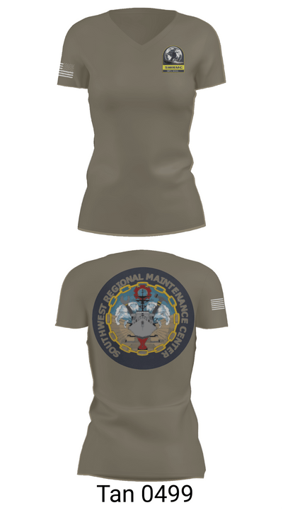 Swrmc 87303648 Women's Short Sleeve V-neck Shirt - 65