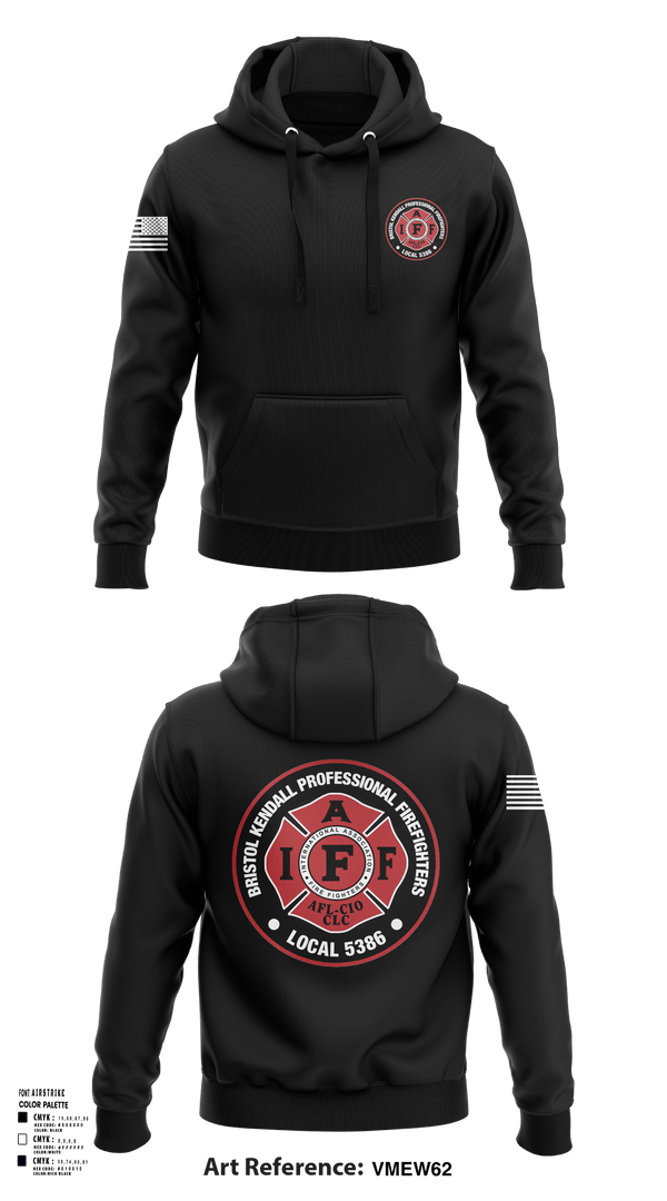 Hoodie, Local 5386, Fire Department, Teamtime, Team time, sublimation, custom sports apparel, team uniforms, spirit wear, spiritwear, sports uniforms, custom shirts, team store, custom team store, fundraiser sports, apparel fundraiser