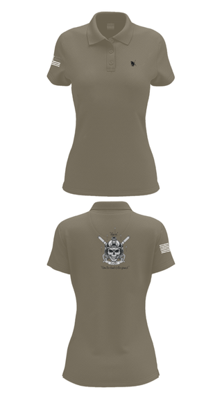 Womens Short Sleeve Performance Polo, C co 1-185 Th, Army, Teamtime, Team time, sublimation, custom sports apparel, team uniforms, spirit wear, spiritwear, sports uniforms, custom shirts, team store, custom team store, fundraiser sports, apparel fundraiser