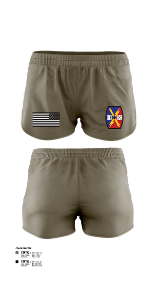 Womens Shorts, 222nd, National Guard, Teamtime, Team time, sublimation, custom sports apparel, team uniforms, spirit wear, spiritwear, sports uniforms, custom shirts, team store, custom team store, fundraiser sports, apparel fundraiser