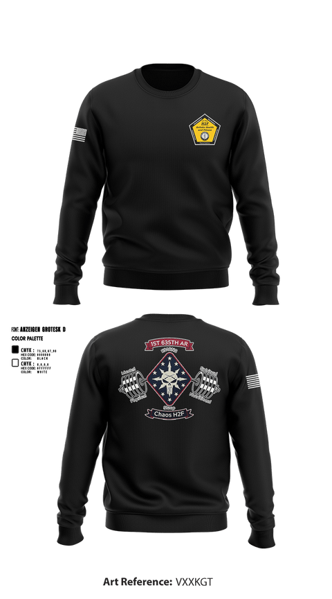 Crew Neck Sweatshirt, Chaos Co, H2F, National Guard, Teamtime, Team time, sublimation, custom sports apparel, team uniforms, spirit wear, spiritwear, sports uniforms, custom shirts, team store, custom team store, fundraiser sports, apparel fundraiser