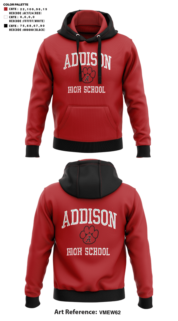 Hoodie, Addison High School Basketball, Men's Basketball, Teamtime, Team time, sublimation, custom sports apparel, team uniforms, spirit wear, spiritwear, sports uniforms, custom shirts, team store, custom team store, fundraiser sports, apparel fundraiser