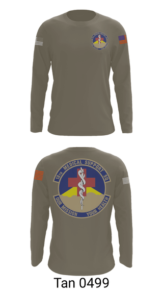 Long Sleeve Performance Shirt, 18 MDSS, Air Force, Teamtime, Team time, sublimation, custom sports apparel, team uniforms, spirit wear, spiritwear, sports uniforms, custom shirts, team store, custom team store, fundraiser sports, apparel fundraiser