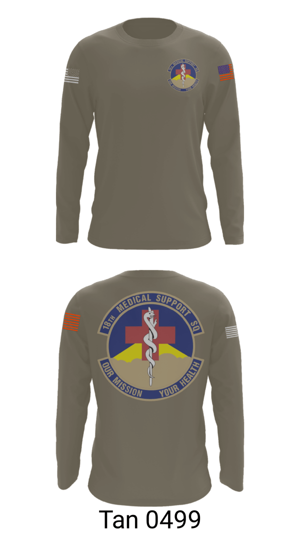 Long Sleeve Performance Shirt, 18 MDSS, Air Force, Teamtime, Team time, sublimation, custom sports apparel, team uniforms, spirit wear, spiritwear, sports uniforms, custom shirts, team store, custom team store, fundraiser sports, apparel fundraiser