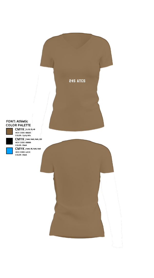 Womens Short Sleeve Vneck Shirt, 245 ATCS, Air Force, Teamtime, Team time, sublimation, custom sports apparel, team uniforms, spirit wear, spiritwear, sports uniforms, custom shirts, team store, custom team store, fundraiser sports, apparel fundraiser
