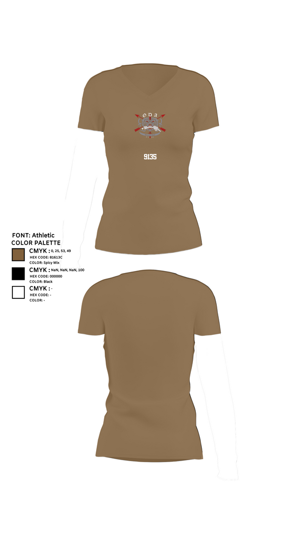 Womens Short Sleeve Vneck Shirt, 9135, National Guard, Teamtime, Team time, sublimation, custom sports apparel, team uniforms, spirit wear, spiritwear, sports uniforms, custom shirts, team store, custom team store, fundraiser sports, apparel fundraiser