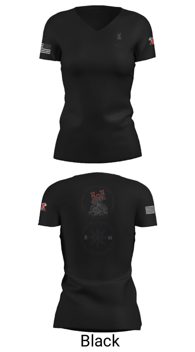 205th HHC 61096734 Women's Short Sleeve V-neck Shirt - 27