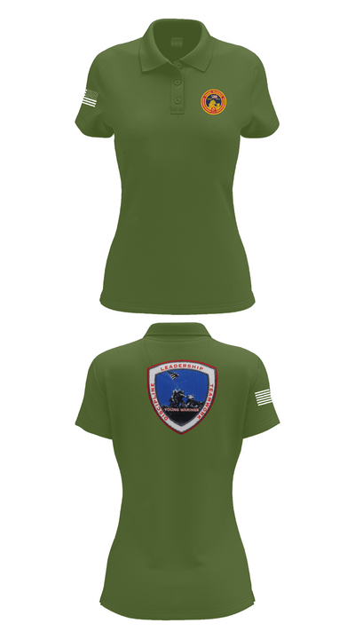 Lancaster County Young Marines 89976049 Women's Short Sleeve Performance Polo  - 55
