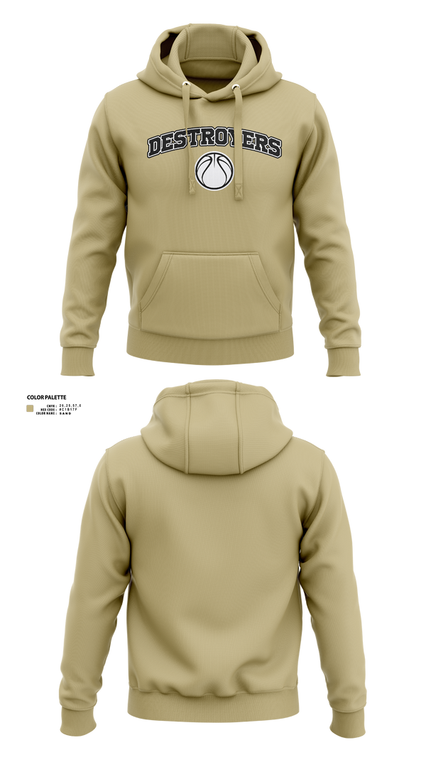 Hoodie, Destroyers, Men's Basketball, Teamtime, Team time, sublimation, custom sports apparel, team uniforms, spirit wear, spiritwear, sports uniforms, custom shirts, team store, custom team store, fundraiser sports, apparel fundraiser