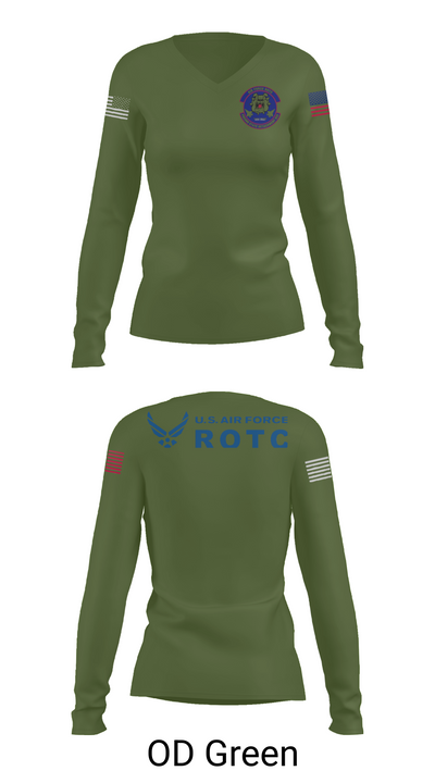 Detachment 035 78200386 Women's Long Sleeve V-neck Shirt - 57