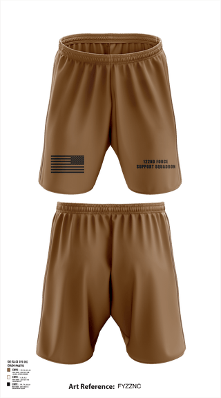 Athletic Shorts With Pockets, 122nd Force Support Squadron, Air Force, Teamtime, Team time, sublimation, custom sports apparel, team uniforms, spirit wear, spiritwear, sports uniforms, custom shirts, team store, custom team store, fundraiser sports, apparel fundraiser