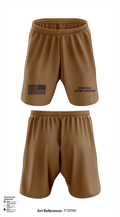 122nd Force Support Squadron 81827886 Athletic Shorts With Pockets - 121