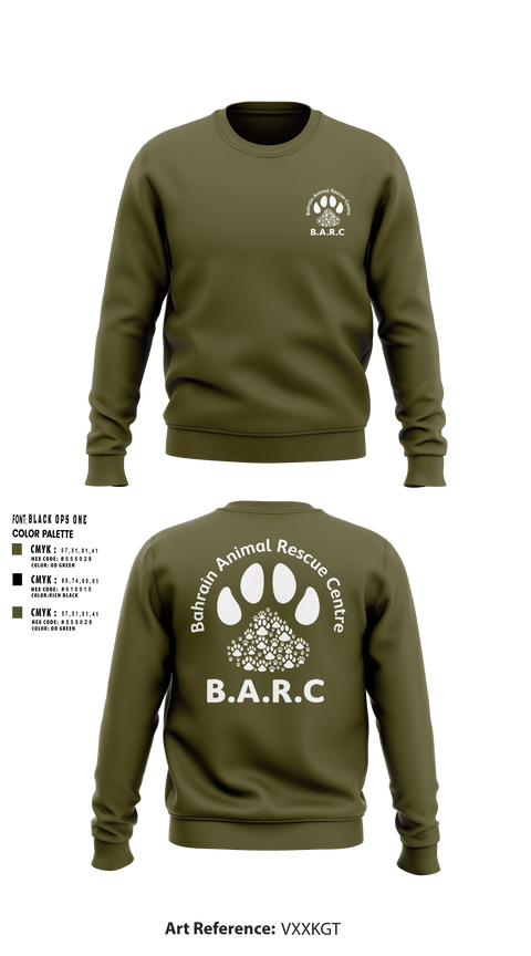Crew Neck Sweatshirt, Bahrain Animal Rescue Center, , Teamtime, Team time, sublimation, custom sports apparel, team uniforms, spirit wear, spiritwear, sports uniforms, custom shirts, team store, custom team store, fundraiser sports, apparel fundraiser